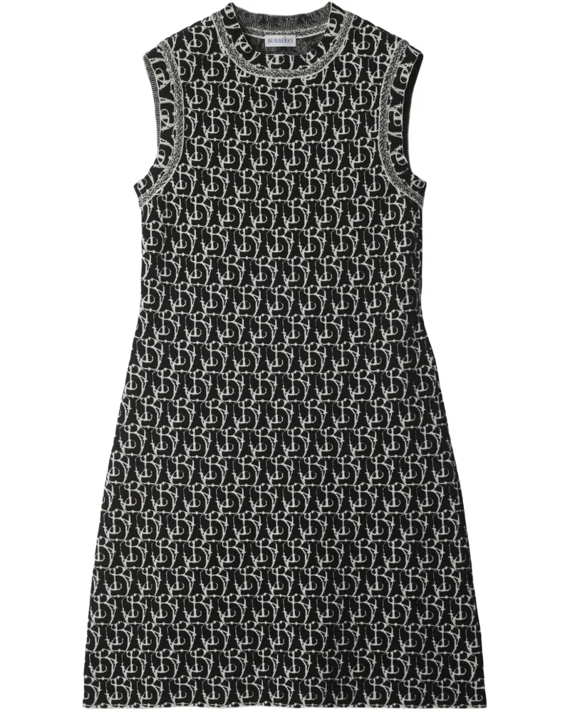 Burberry Kleid mit B-Anhänger - Schwarz Schwarz