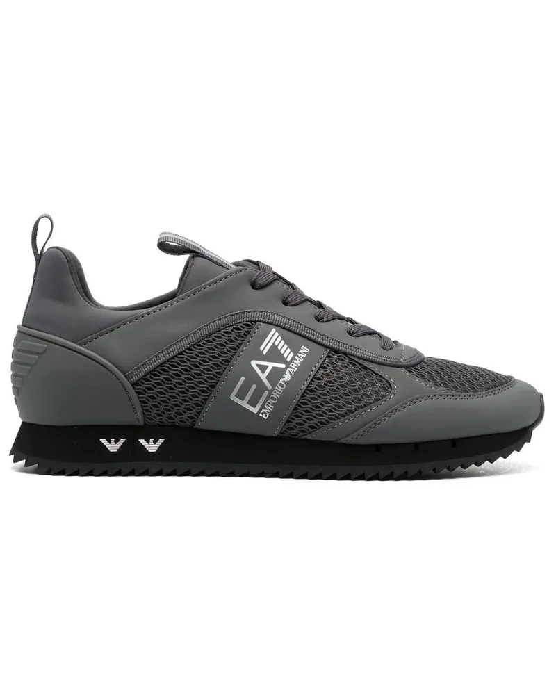 EA7 Cordura Sneakers mit Logo-Print - Grau Grau