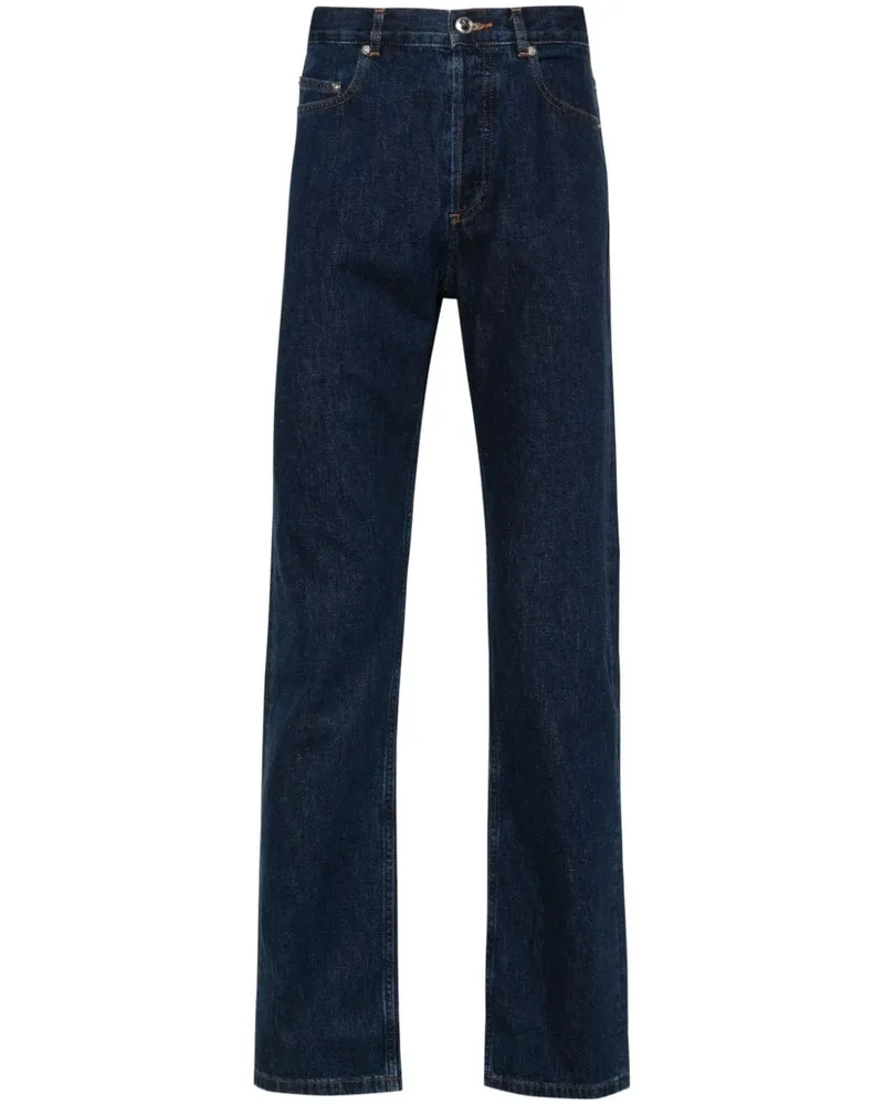 A.P.C. Straight-Leg-Jeans mit hohem Bund Blau