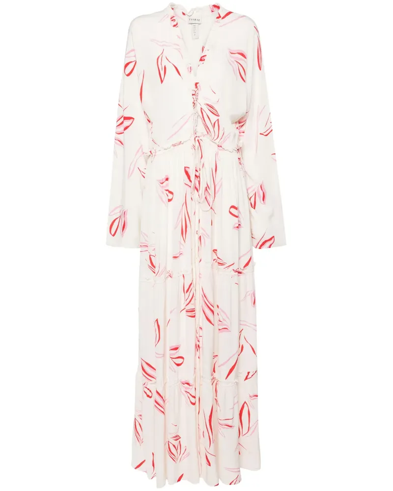 Evarae Talia Maxikleid mit Blumen-Print - Nude Nude