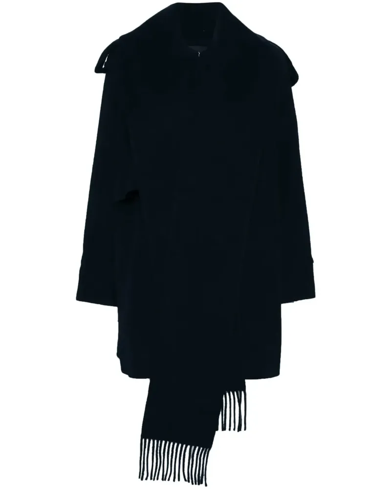 GOEN.J Doppelreihige Jacke mit Muffelkragen - Blau Blau
