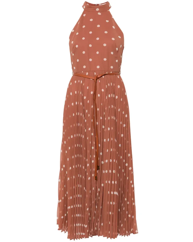 Zimmermann Sunray Midikleid mit Gürtel - Nude Nude