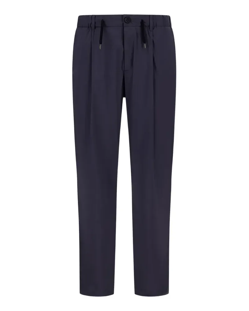 Herno drawstring-waist tapered trousers - Blau Blau