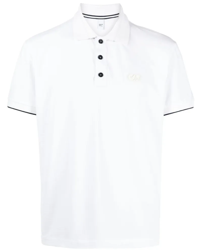 AlphaTauri Pikee-Poloshirt mit Logo-Applikation Weiß