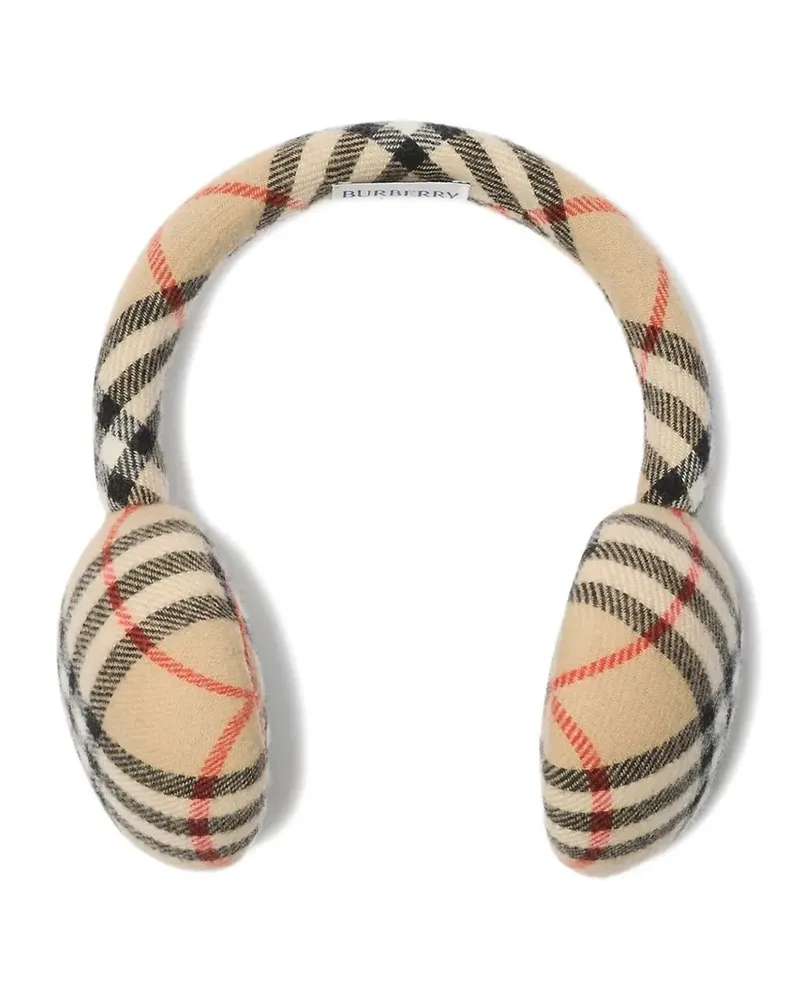Burberry Vintage Check earmuffs - Nude Nude
