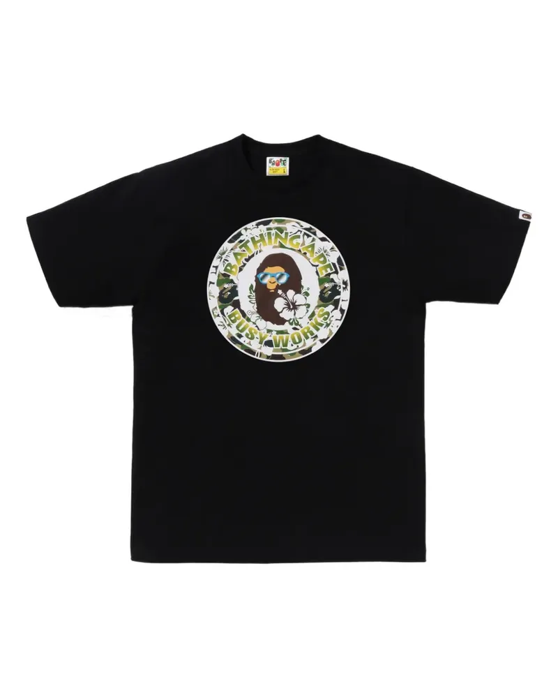 BAPE Busy Works graphic-print T-shirt - Schwarz Schwarz