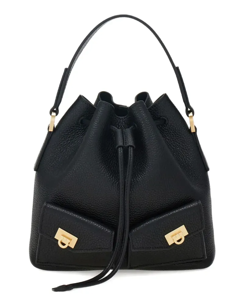 Ferragamo Mini Hug Beuteltasche - Schwarz Schwarz
