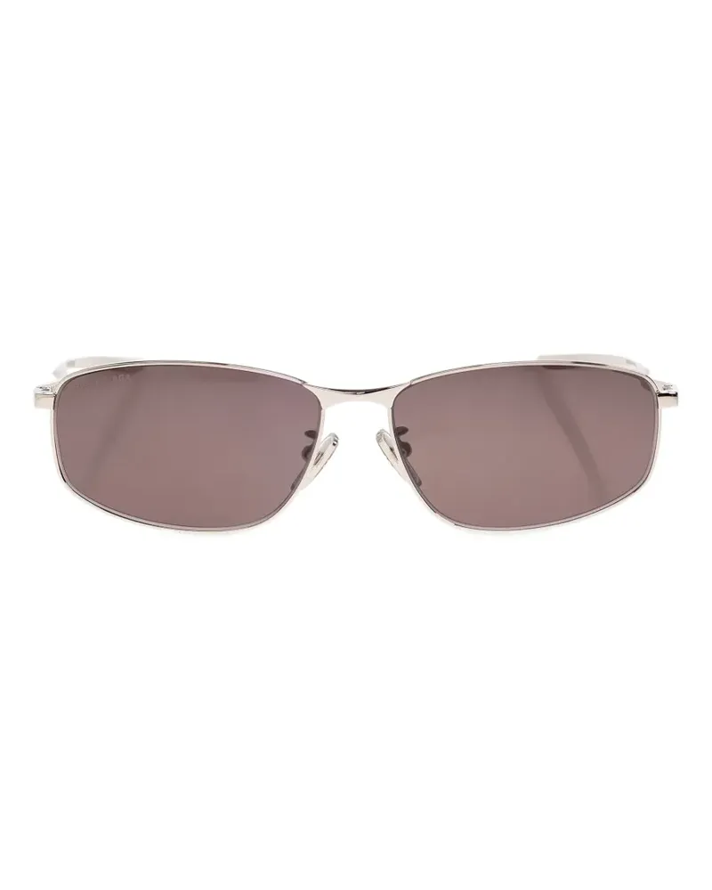 Balenciaga rectangle-frame sunglasses - Silber Silber