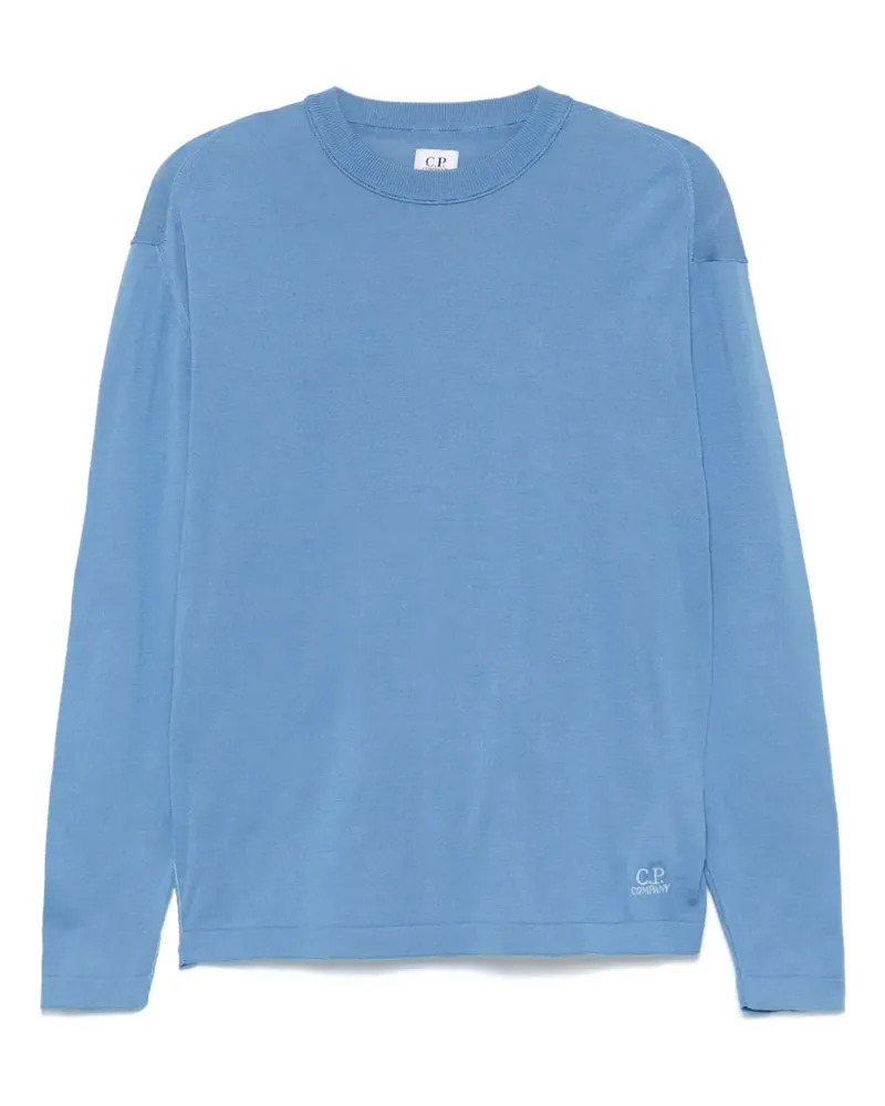 C.P. Company Fein gestricktes T-Shirt - Blau Blau