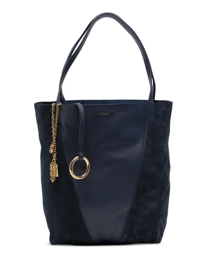 Chloé medium Spin panelled tote bag - Blau Blau