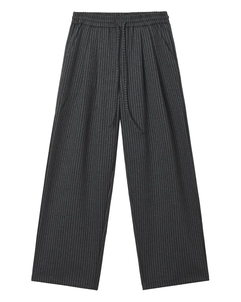 b+ab Hose mit Streifen - Grau Grau