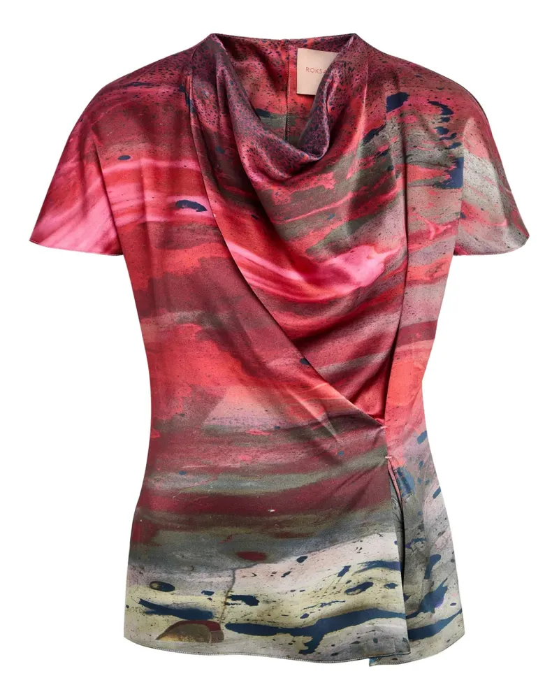 Roksanda Ilincic Zua draped top - Rot Rot