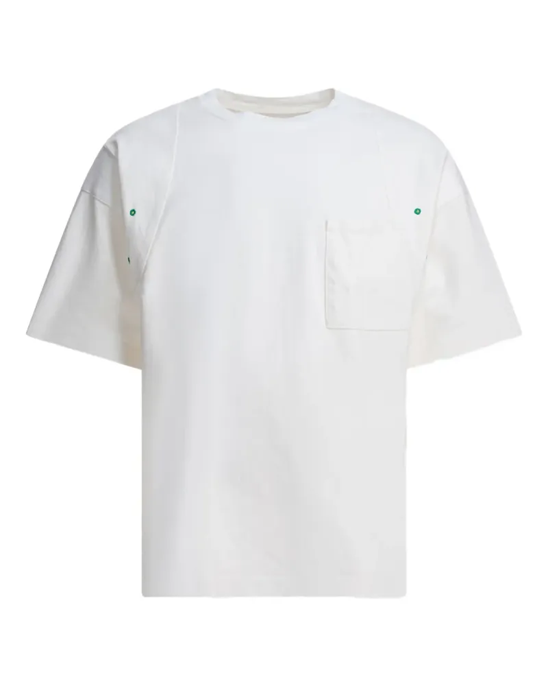 KAPITAL pocketed panelled T-shirt - Weiß Weiß