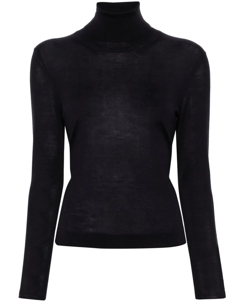 Tom Ford Fein gestrickter Rollkragenpullover - Blau Blau