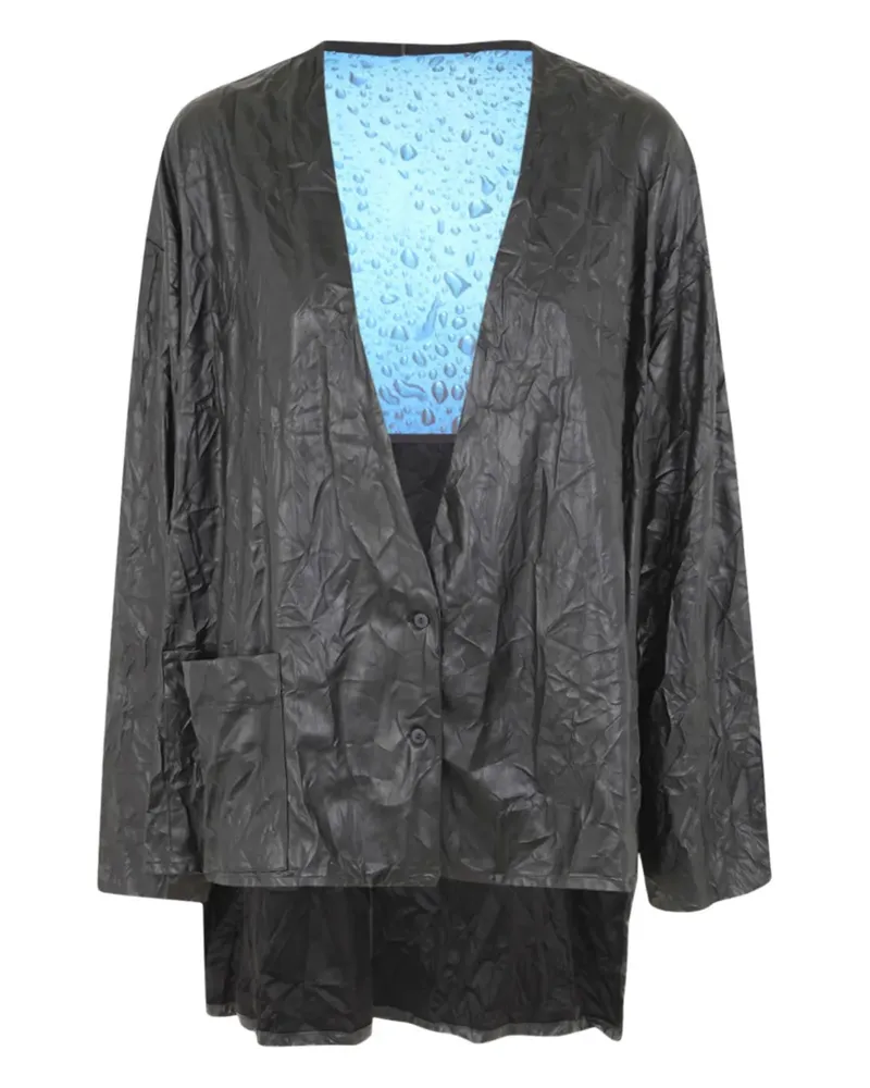 Maria Calderara pocket button jacket - Schwarz Schwarz