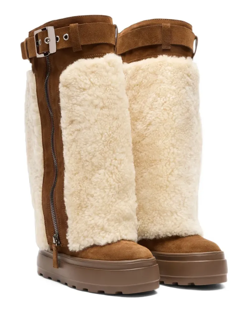Casadei Kniehohe Double Face Ontario Stiefel - Braun Braun