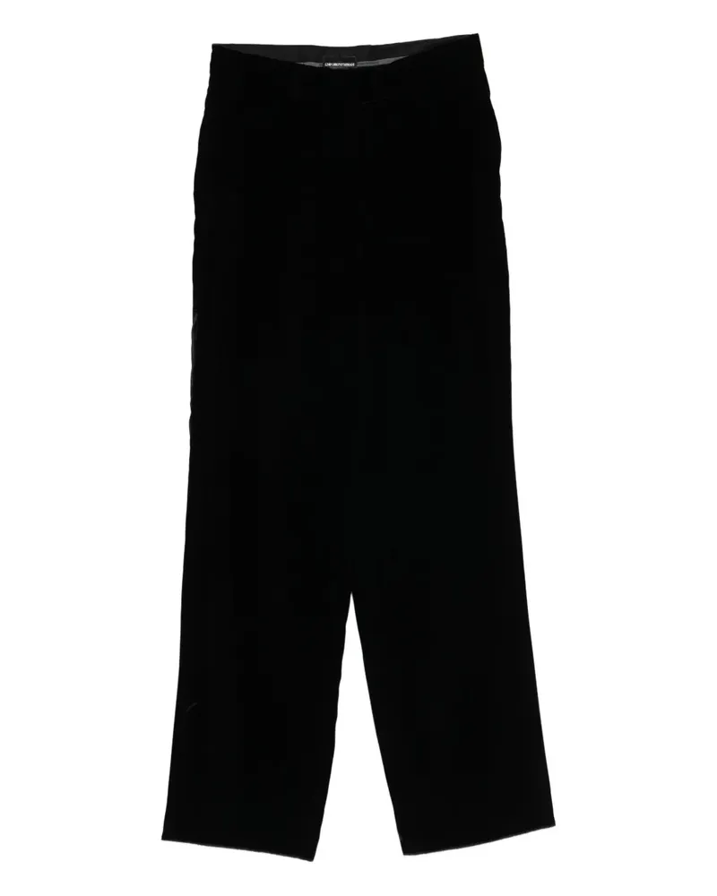 Emporio Armani Hose aus Samt - Schwarz Schwarz