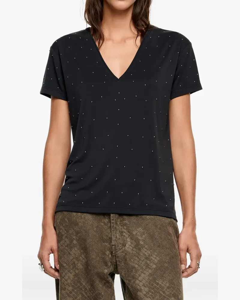 BIMBA Y LOLA Oberteil mit V-Ausschnitt - Schwarz Schwarz