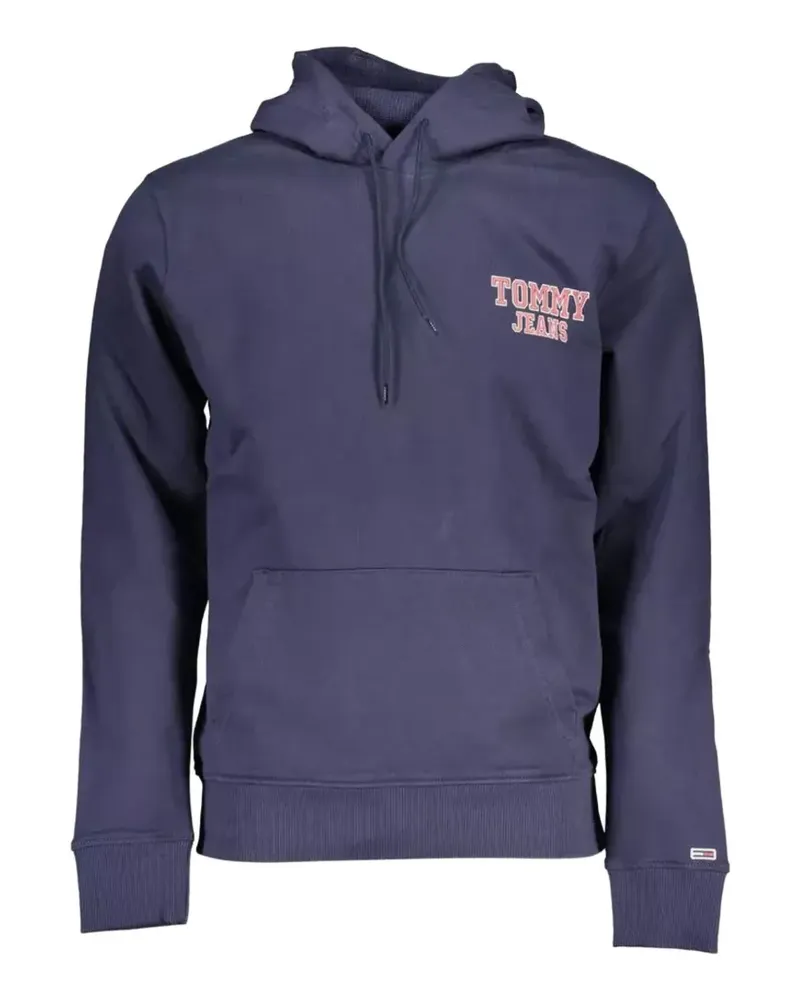 Tommy Hilfiger logo-print cotton hoodie - Blau Blau