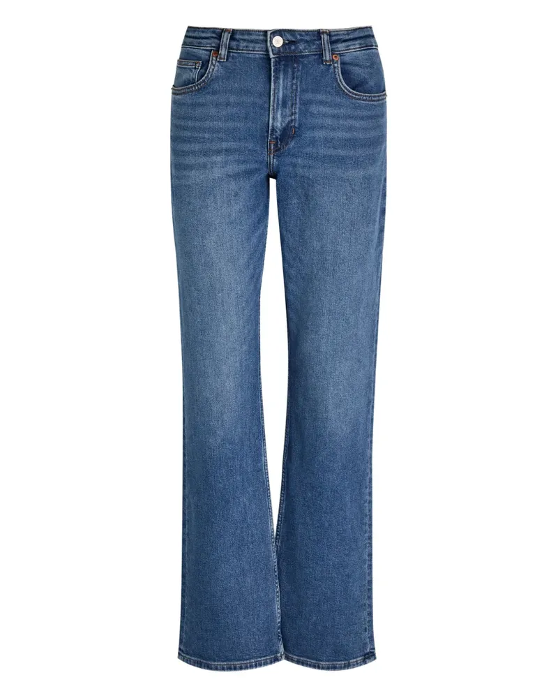 Reformation Elton belt loops straight-leg jeans - Blau Blau
