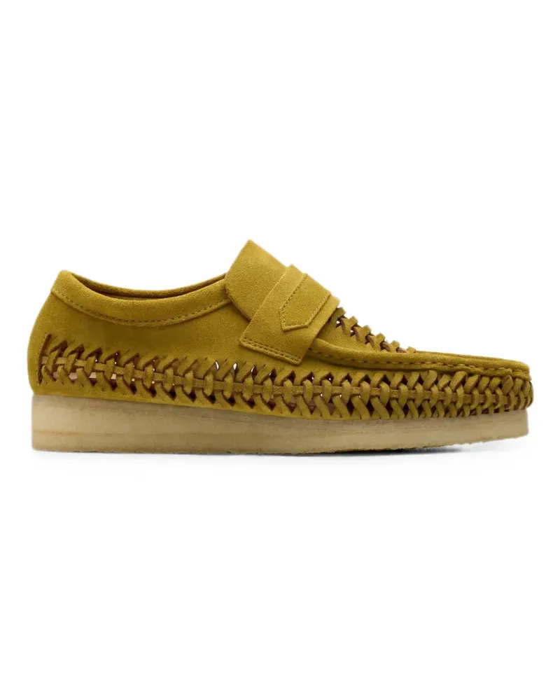 Clarks Wallabee Weave round-toe loafers - Grün Grün
