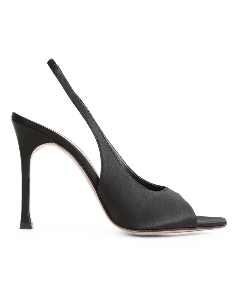 Amina Muaddi Alexa slingback heeled pumps - Schwarz Schwarz
