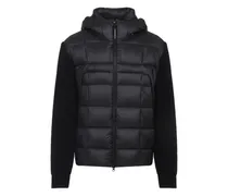 Gesteppte Kapuzenjacke - Schwarz