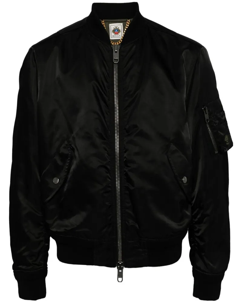 Bally Adrien Brody Travel Bomberjacke Schwarz