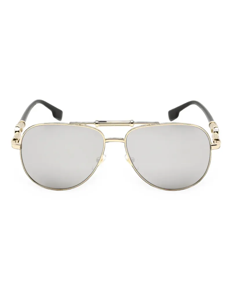 Versace Pilotenbrille mit Medusa - Gold Gold