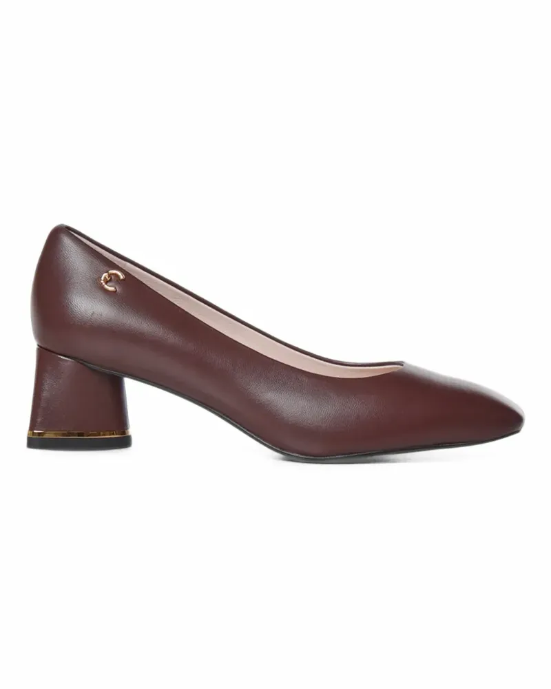 Coccinelle C-Everyday logo-plaque block-heel pumps - Rot Rot