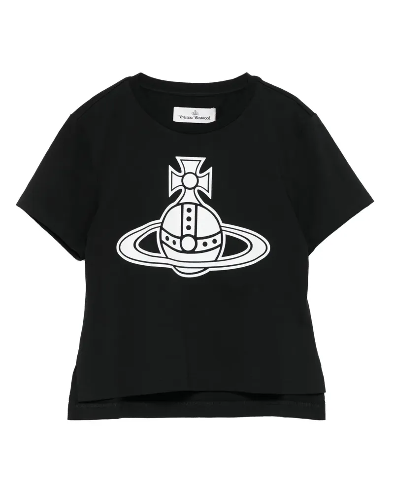 Vivienne Westwood T-Shirt mit Orb-Print - Schwarz Schwarz