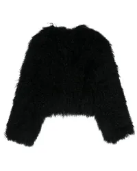 Salvatore Santoro Jacke aus Shearling Schwarz