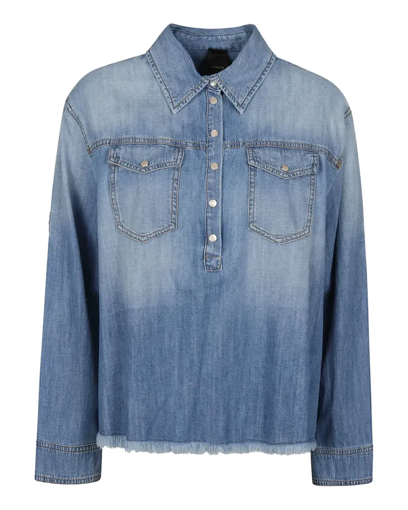 Pinko fringed paisley shirt - Blau Blau