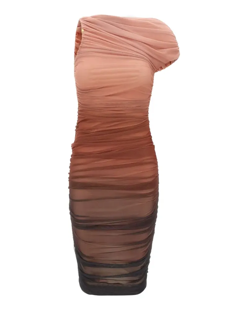 Elisabetta Franchi draped degradé-effect midi dress - Rosa Rosa