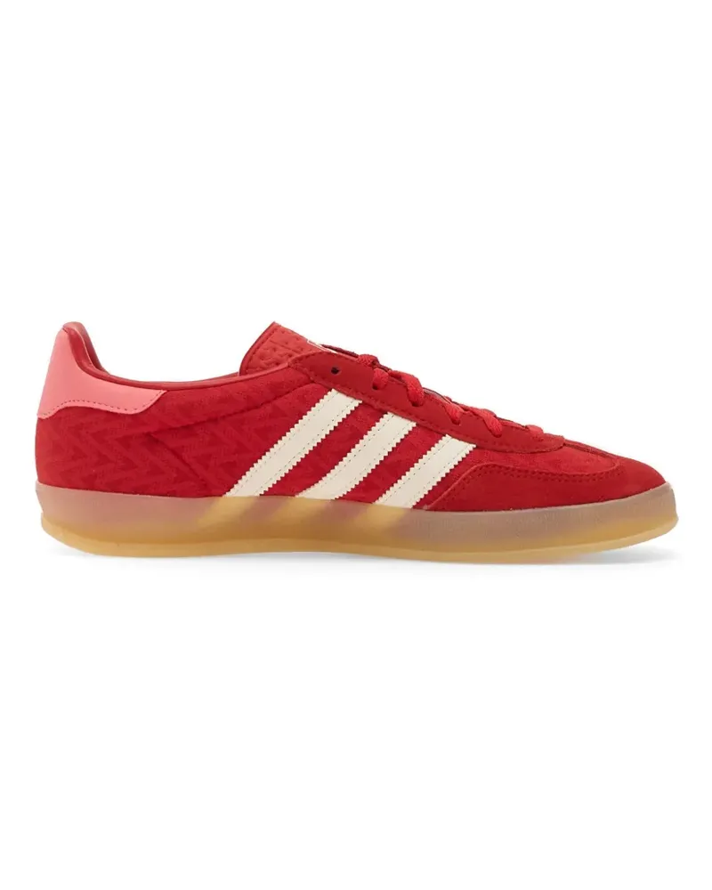 adidas Gestreifte Gazelle Indoor Sneakers - Rot Rot
