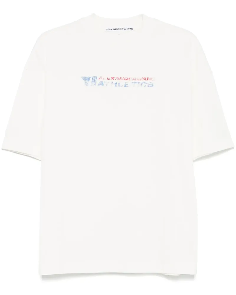 Alexander Wang T-Shirt mit Logo-Print - Nude Nude