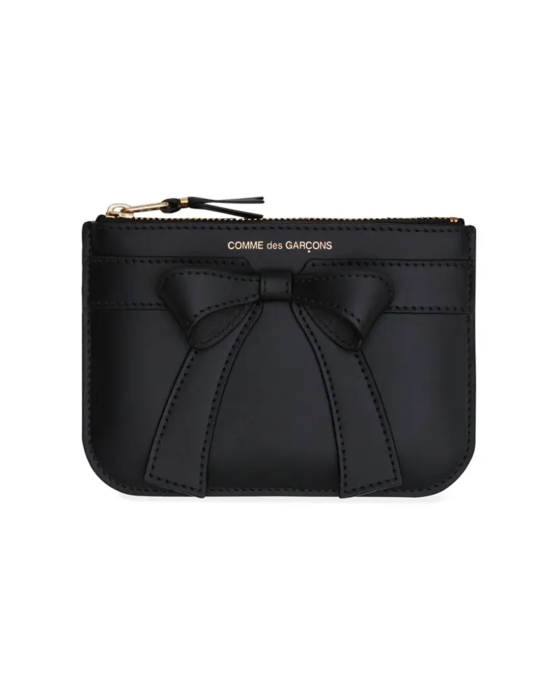 Comme des Garçons Big Bow Portemonnaie - Schwarz Schwarz