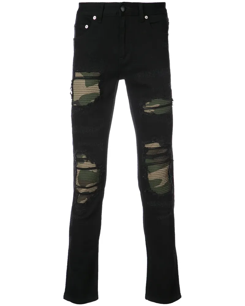 God's Masterful Children Jeans mit Distressed-Optik - Schwarz Schwarz