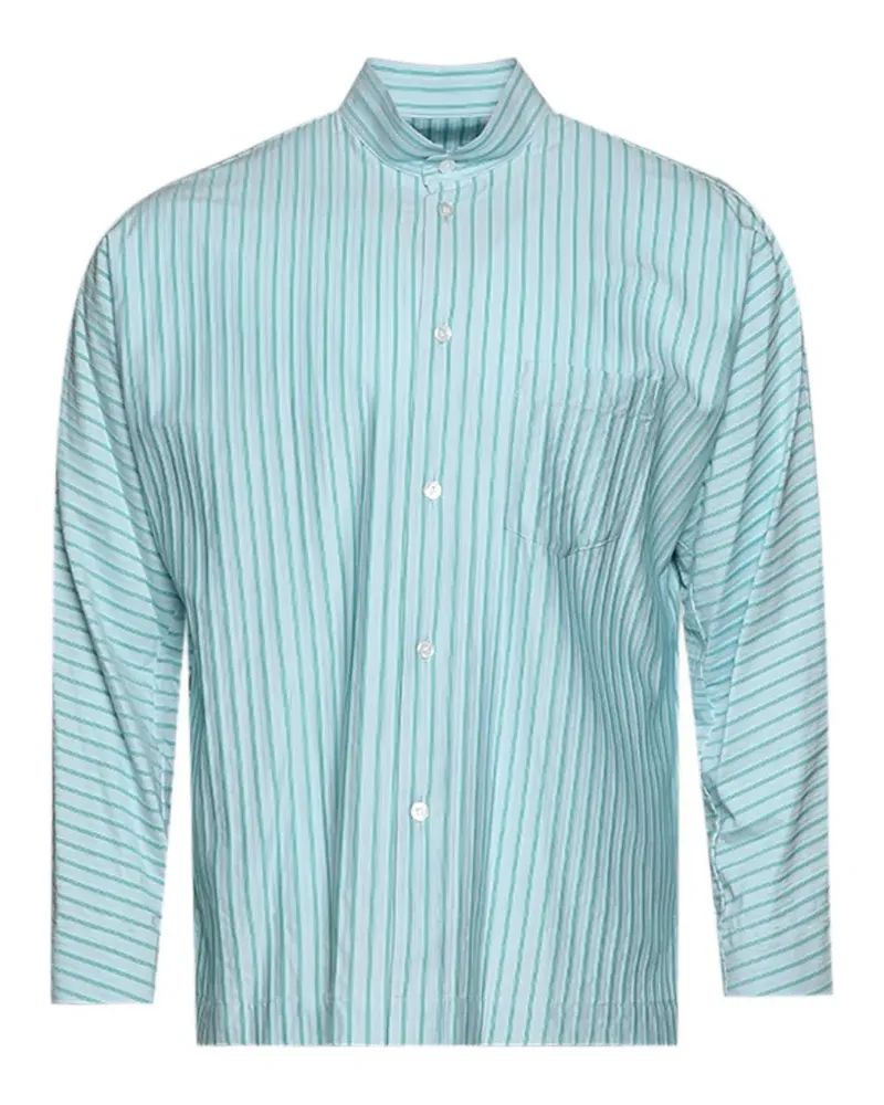Issey Miyake striped shirt - Blau Blau