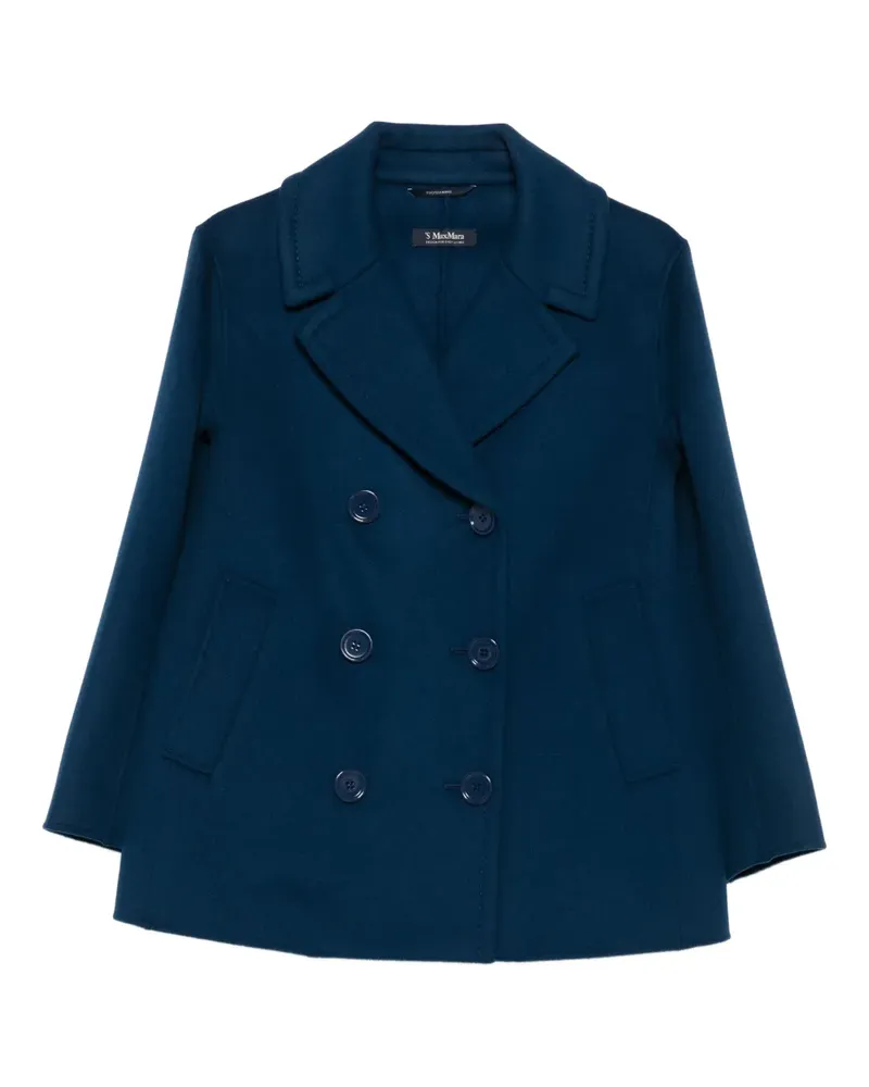 Max Mara Klassische Cabanjacke - Blau Blau