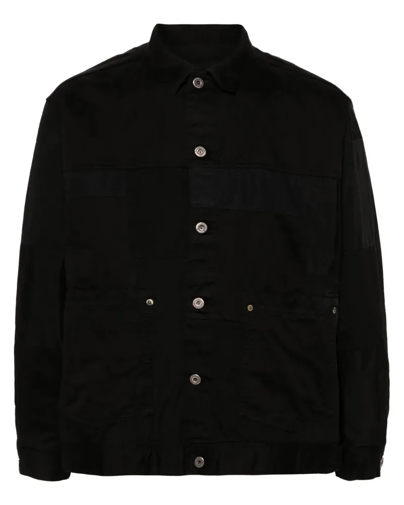 Comme des Garçons Hemdjacke mit Einsätzen - Schwarz Schwarz