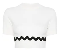 Wave Cropped-Pullover