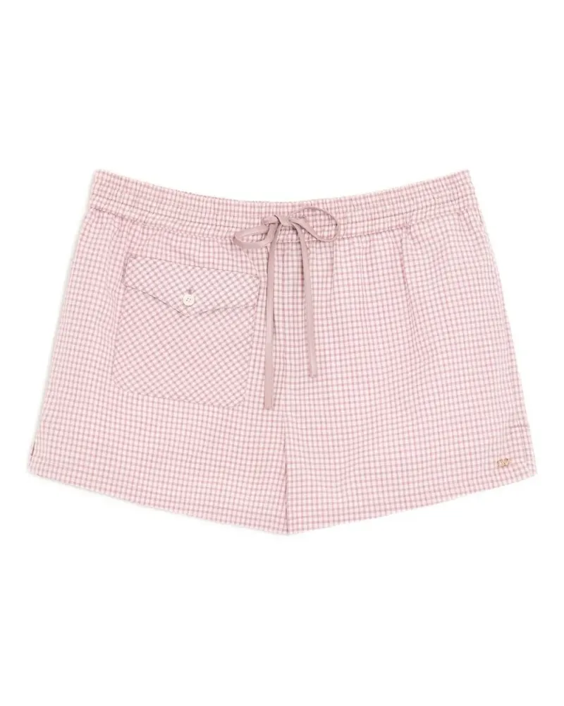 Valentino Garavani Shorts mit Karomuster - Rosa Rosa