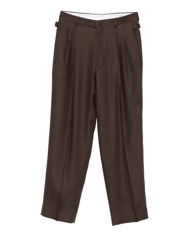 Be Able pleated side-adjuster trousers - Braun Braun