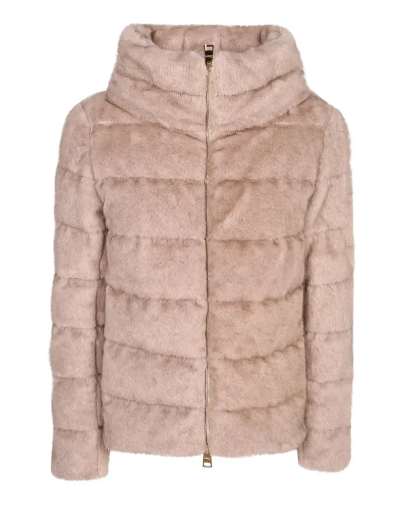 Herno Gesteppte Jacke aus Faux Fur - Nude Nude