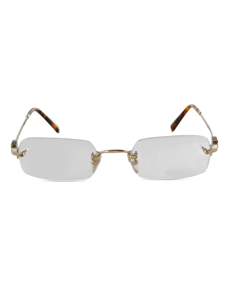 Miu Miu Rahmenlose Brille mit eckigen Gläsern - Gold Gold