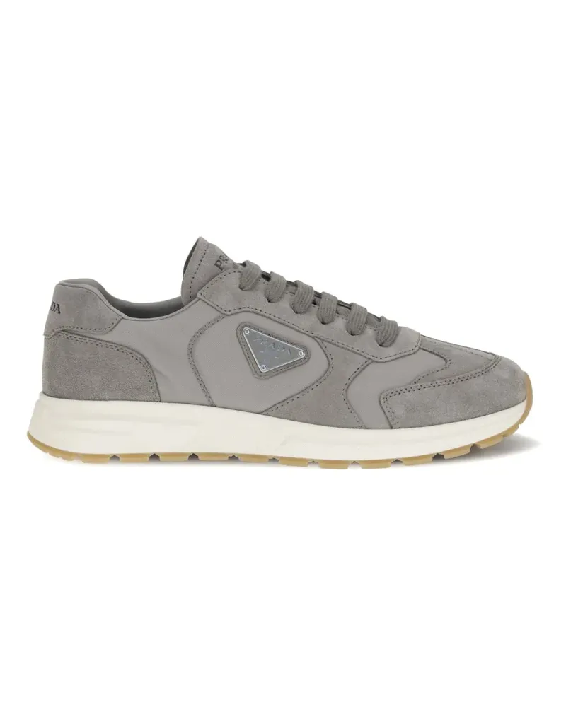Prada Sneakers mit Logo-Schild - Grau Grau