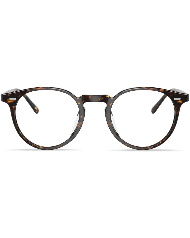 Oliver Peoples N.02 Brille mit rundem Gestell - Grün Grün
