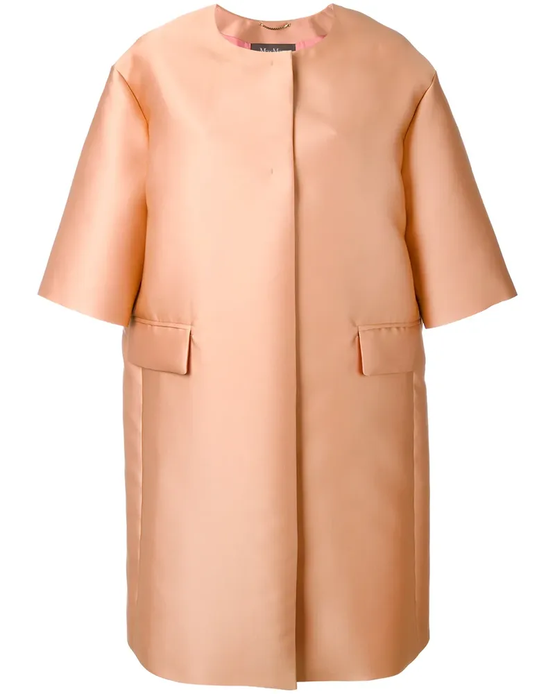 Max Mara Satin Svelto' Seidenmantel - Rosa Rosa