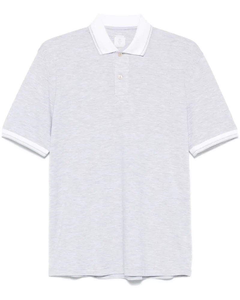 Eleventy Poloshirt aus Piqué - Grau Grau